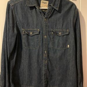 Tna denim long sleeve shirt